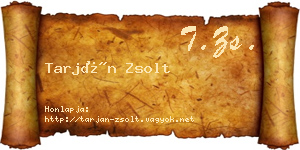 Tarján Zsolt névjegykártya
